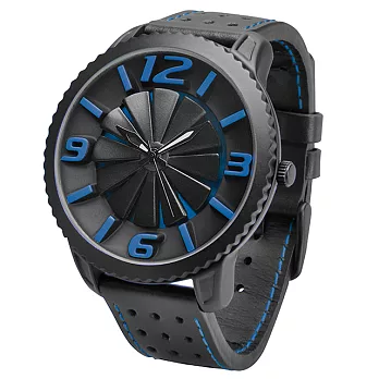 【Flightline】Turbine飛機渦輪引擎系列 腕錶 (藍色刻度)