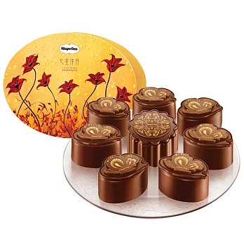 Haagen-Dazs哈根達斯七星伴月月餅禮盒提貨劵(2張)橘黃色