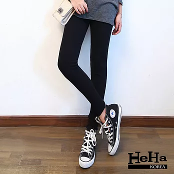 內搭褲 螺紋棉假口袋九分內搭褲 五色-HeHa-FREE(白色)