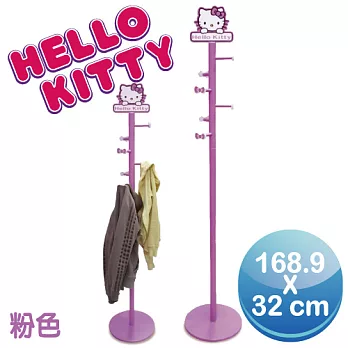 Hello Kitty 台灣製DIY木質衣帽架(三麗鷗正版授權)-粉色