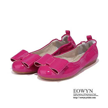 EOWYN.清新韓版時尚休閒學生鞋百搭甜美蝴蝶結平底包鞋/娃娃鞋EMD01628-75/2色/34-39碼現貨+預購紅色34