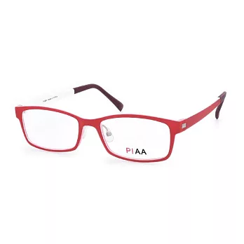 PIAA 亮麗有型 流行方框平光眼鏡PA2004K-C16紅/白