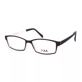 PIAA 簡約有型 流行方框平光眼鏡PA2010K-C7深紫/白