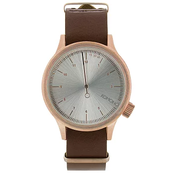 KOMONO MAGNUS The One 都會型格系列單指針腕錶桃花心木/46mm