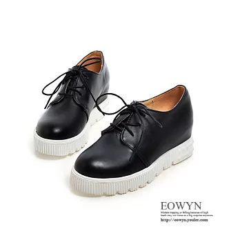 EOWYN.2015時尚簡約新品圓頭綁帶休閒百搭平底包鞋EMD01429-58/2色/34-39碼現貨+預購黑色34