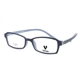 VISION 繽紛潮流 流行方框粗邊平光眼鏡VA-2014-C3灰淺藍