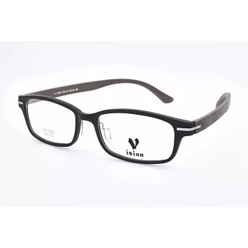 VISION 繽紛潮流 流行方框韓版平光眼鏡VA-2020-C10咖啡