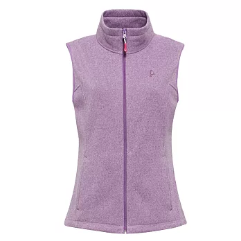 【hilltop山頂鳥】女款刷毛背心H25F80-M風鈴紫/麻花