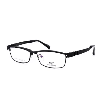 elementi 簡約個性 流行方框平光眼鏡EM20701-01黑
