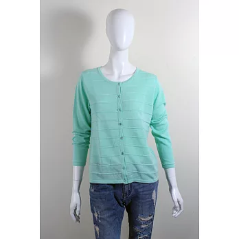 【UH】NECOBRAND - 翠墜鑚扣針織外套FREE - 青色