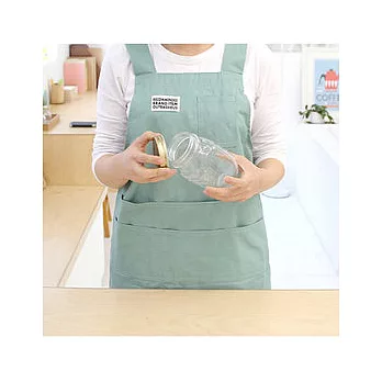 [Mamae] 出口韓國 (三色)休閒都市風圍裙 愛家風格 成人廚房圍裙薄荷綠