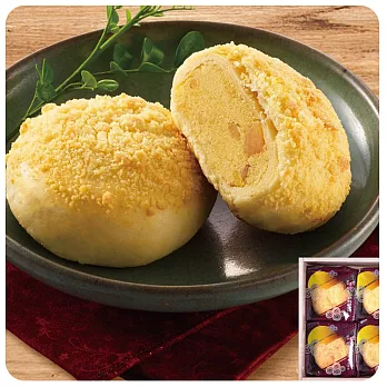 預購-李亭香 白玉綠豆椪禮盒6入(80g/入)