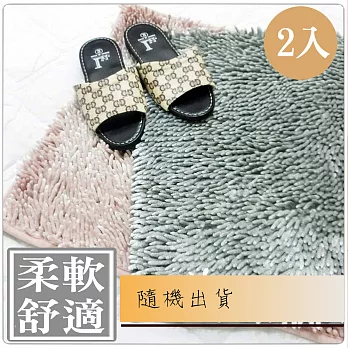 典雅風雪尼爾超細纖吸水踏墊-2入(隨機出貨)