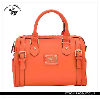 SANTA BARBARA POLO.聖大保羅 - 幸福微糖系列 手提/斜背兩用皮飾波士頓包- SB08-03009香橙橘