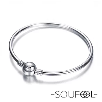【SOUFEEL charms】925純銀 硬式手環17cm