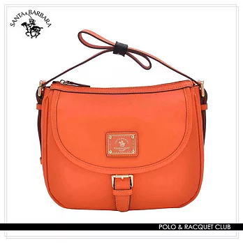 SANTA BARBARA POLO.聖大保羅 - 幸福微糖系列 肩背/斜背兩用馬鞍包- 香橙橘