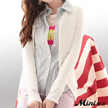 針織 素色毛衣針織外套 六色-Mini嚴選-FREE(白色)