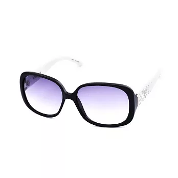 ICEBERG 低調奢華 日本製水鑽圓框粗邊太陽眼鏡517-02S黑