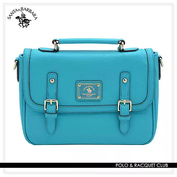 SANTA BARBARA POLO.聖大保羅 - 幸福微糖系列 小型手提/側背兩用記者包- 湖水綠