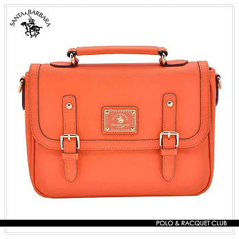 SANTA BARBARA POLO.聖大保羅 - 幸福微糖系列 小型手提/側背兩用記者包-香橙橘