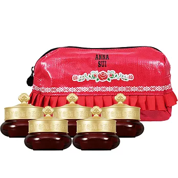 Whoo 后 天氣丹津率享眼霜(4ml)*5+送安娜蘇好禮二選一#薔薇之馨化妝包