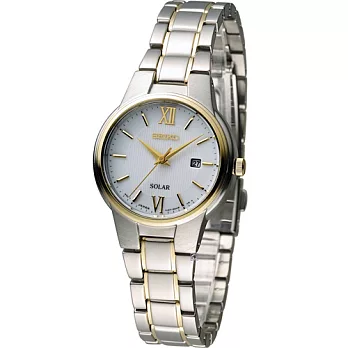 SEIKO Solar 新時尚環保都會太陽能腕錶 V137-0BP0KS SUT230P1 雙色