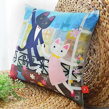 義大利Fancy Belle X Malis《夏卡爾愛戀》數位抱枕靠墊 45*45CM