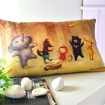 義大利Fancy Belle X furryfurry《生日派對》數位午安抱枕 42*26CM