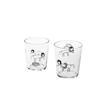 空器感玻璃杯(二入組 、甜甜圈狗)