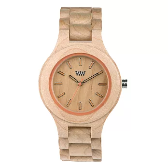 WEWOOD義大利時尚木頭腕錶 女錶款AnteaPEACH