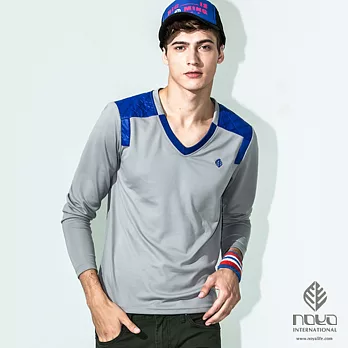 【NOYA】光熱氧/發熱紗/新科技~保暖V領格紋肩線上衣-31K20425M大地灰