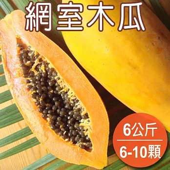 【農夫家】網室木瓜,雙認證,6公斤免運(大箱)