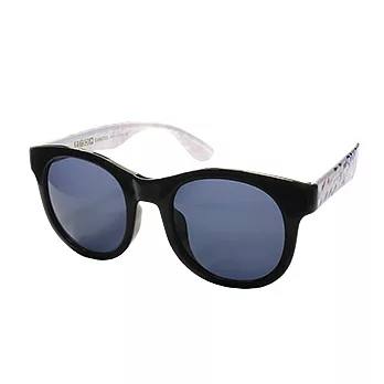 【Korea 韓國潮流】明星私藏_韓版潮流大框太陽眼鏡#5004 (白框X深藍色鏡片)