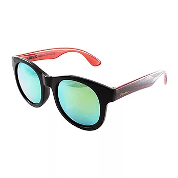 【Korea 韓國潮流】水銀炫彩_韓版潮流大框太陽眼鏡#5004 (紅框X水銀綠鏡)