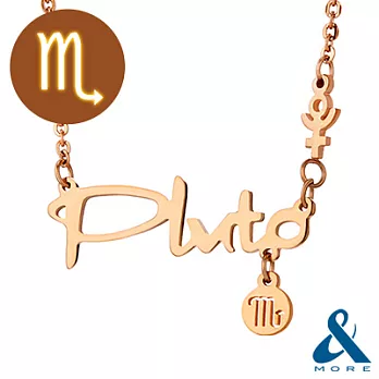 【&MORE】愛迪莫鈦鍺- 天蠍座守護神鍺項鍊-普拉圖