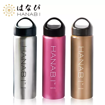 【HANABI 賀 娜】冷熱隨行旋蓋316不鏽鋼保冰/溫杯750ml