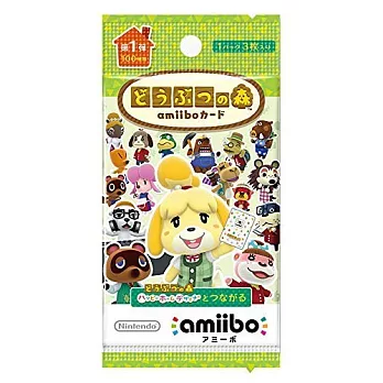 任天堂 3DS 動物之森專用 amiibo 角色卡片(一包3入)