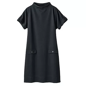 15秋預購【cecile】休閒短袖長版上衣M黑色