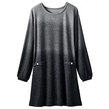 15秋預購【cecile】素面漸層長版上衣M黑色系