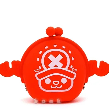 日本進口ONE PIECE【航海王喬巴】橡膠零錢包(紅色)