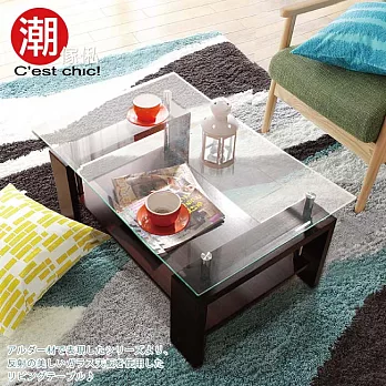 【C’est Chic】六本木強玻咖啡桌(雙層設計)
