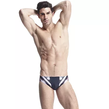 【SAIN SOU】競賽/泳隊/專業用三角泳褲加贈矽膠泳帽A57415M印花