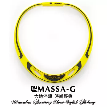 MASSA-G 【Hyper Pulse 時空之謎-黃】鍺鈦項圈黃色