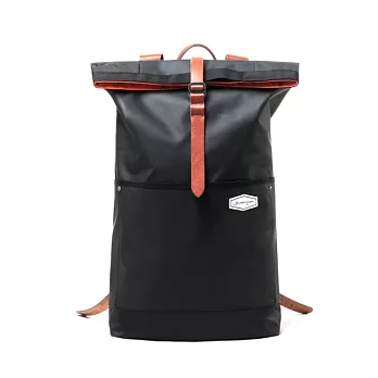 【Flightline】Travelogue 輕戶外 摺疊包蓋 多功能背包 雙肩包 電腦包(碳黑)