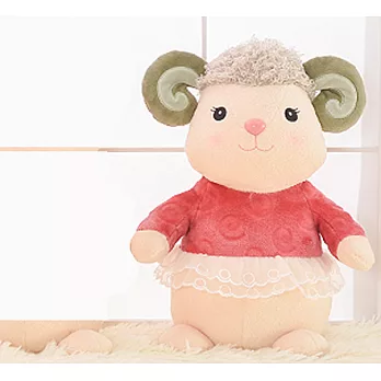 31cm寶寶情侶羊玩偶紅
