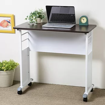 《Homelike》羅本80cm工作桌(兩色任選)胡桃色