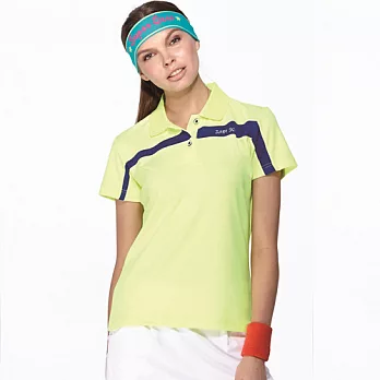 【SAIN SOU】台灣製涼感吸濕排汗POLO衫(女版)T16507-04M淺黃
