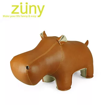 Zuny-河馬造型擺飾書檔(Budy-黃褐色)