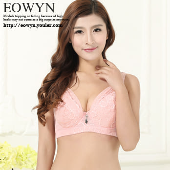 EOWYN.超薄大碼背心式女士內衣聚攏美背防走光內衣NYA030-836-19/3色/現貨+預購粉色36/80B