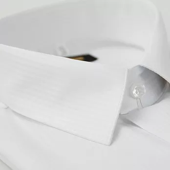 【金安德森】白色暗紋仿絲質短袖襯衫15.5白色